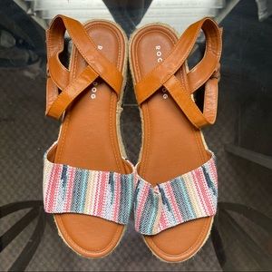 Multi-color Platform Sandals